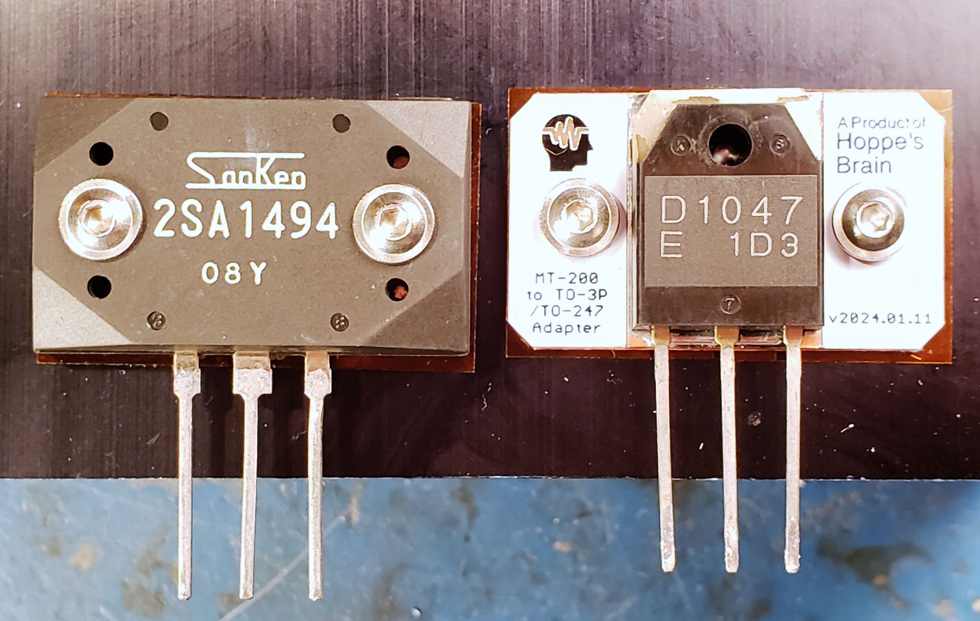 thumbnail interactive-video image 1 of MT200 To TO3P Power Output Transistor Adapter Panel – Unbranded 1 of 5